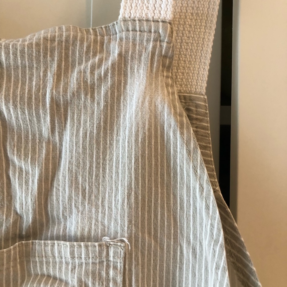 Beige Stripe Bear Overalls - Picture 5 of 5
